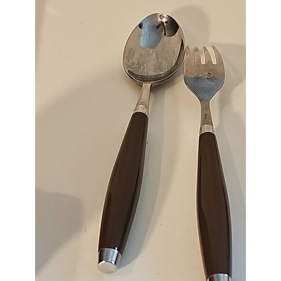 FIESTA FIESTAWARE Brown Rainbow Flatware Silverware Dinner 4 Piece LOT SET - Picture 4 of 4